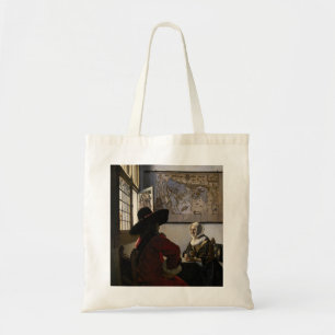 Johannes Vermeer - Agent met een Laughing Girl Tote Bag