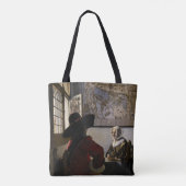 Johannes Vermeer - Agent met een Laughing Girl Tote Bag (Achterkant)