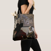 Johannes Vermeer - Agent met een Laughing Girl Tote Bag (Dichtbij)