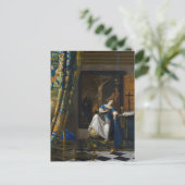Johannes Vermeer - Allegorie van het Geloof Briefkaart (Staand voorkant)