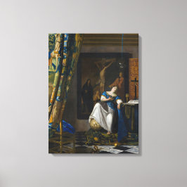 Johannes Vermeer - Allegorie van het Geloof Canvas Afdruk