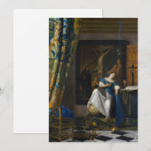 Johannes Vermeer - Allegorie van het Geloof Kaart (Voorkant / Achterkant)