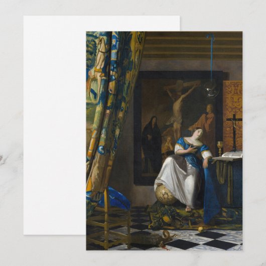 Johannes Vermeer - Allegorie van het Geloof Kaart (Voorkant / Achterkant)