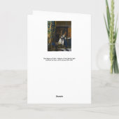 Johannes Vermeer - Allegory of Faith Kaart (Achterkant)