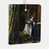 Johannes Vermeer - Allegory of Faith Keramisch Ornament (Rechts)