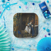 Johannes Vermeer - Allegory of Faith Papieren Bordje (Feest)