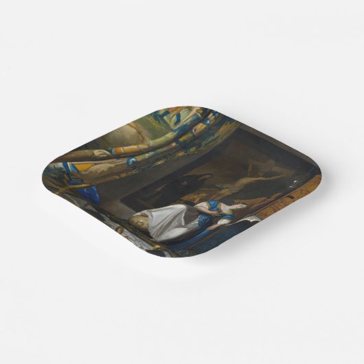 Johannes Vermeer - Allegory of Faith Papieren Bordje (Gebogen)