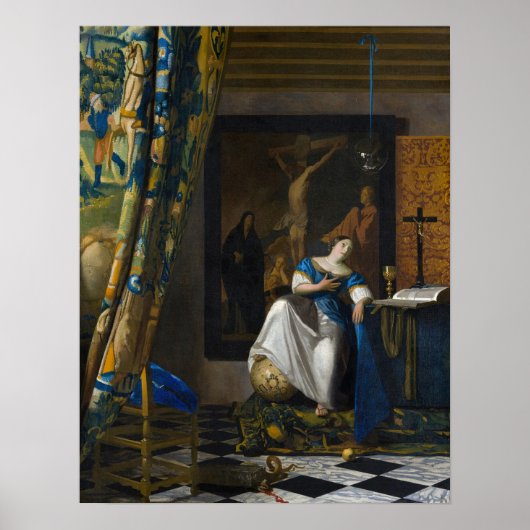 Johannes Vermeer - Allegory of Faith Poster (Voorkant)