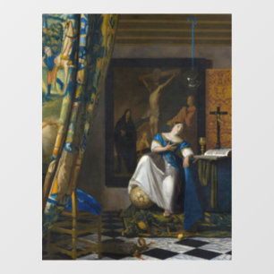 Johannes Vermeer - Allegory of Faith Raamsticker