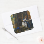 Johannes Vermeer - Allegory of Faith Vierkante Sticker (Envelop)