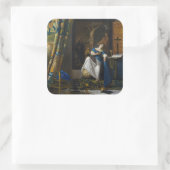 Johannes Vermeer - Allegory of Faith Vierkante Sticker (Tas)