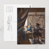 Johannes Vermeer - Allegory of the Art of Painting Briefkaart (Voorkant / Achterkant)