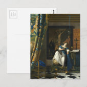 Johannes Vermeer Allegory van het katholieke geloo Briefkaart (Voorkant / Achterkant)
