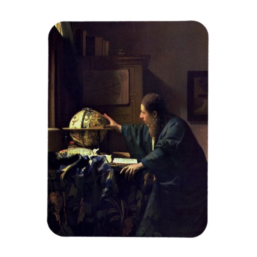 Johannes Vermeer Astronomer Magneet (Verticaal)