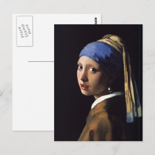 Johannes Vermeer Briefkaart (Voorkant / Achterkant)