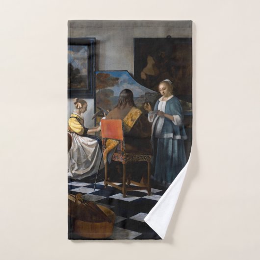 Johannes Vermeer - concert Bad Handdoek (Handdoek)