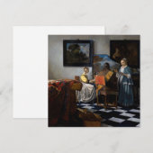 Johannes Vermeer - concert Bedankkaart (Voorkant / Achterkant)