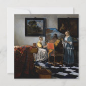 Johannes Vermeer - concert Bedankkaart (Voorkant)