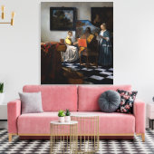 Johannes Vermeer - concert Canvas Afdruk (Insitu (Woonkamer))