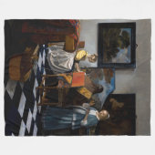 Johannes Vermeer - concert Fleece Deken (Voorkant (Horizontaal))