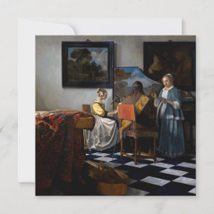 Johannes Vermeer - concert Kaart