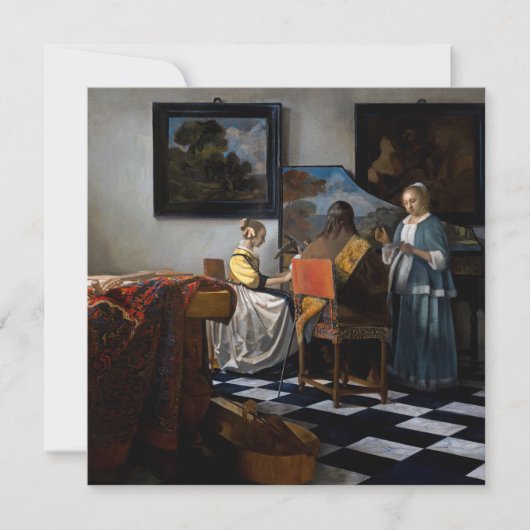 Johannes Vermeer - concert Kaart (Voorkant)