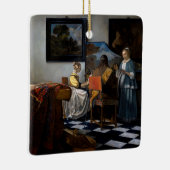 Johannes Vermeer - concert Keramisch Ornament (Rechts)