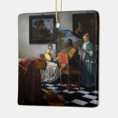 Johannes Vermeer - concert Keramisch Ornament (Links)