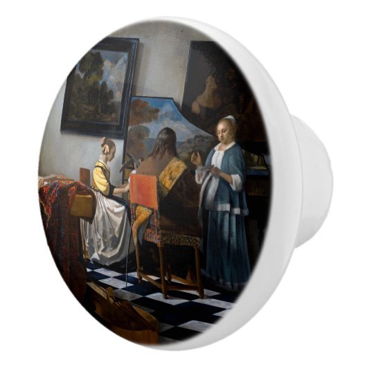 Johannes Vermeer - concert Keramische Knop (Rechts)