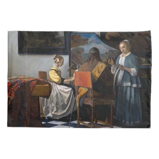 Johannes Vermeer - concert Kussensloop (Achterkant)