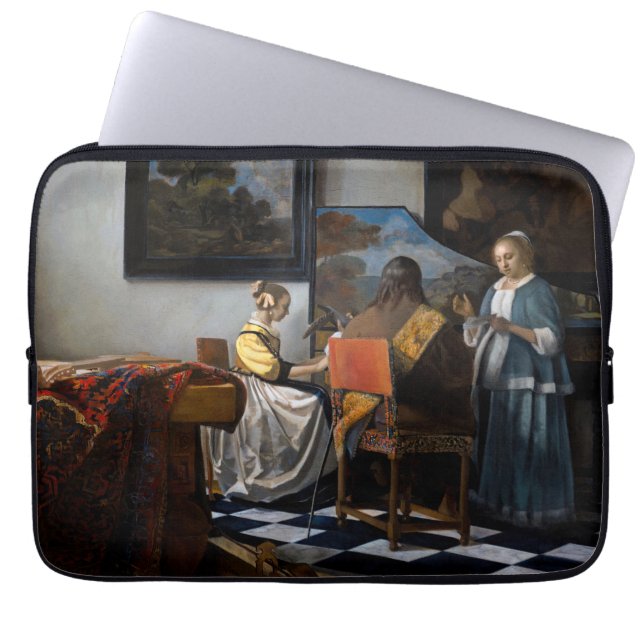 Johannes Vermeer - concert Laptop Sleeve (Voorkant)
