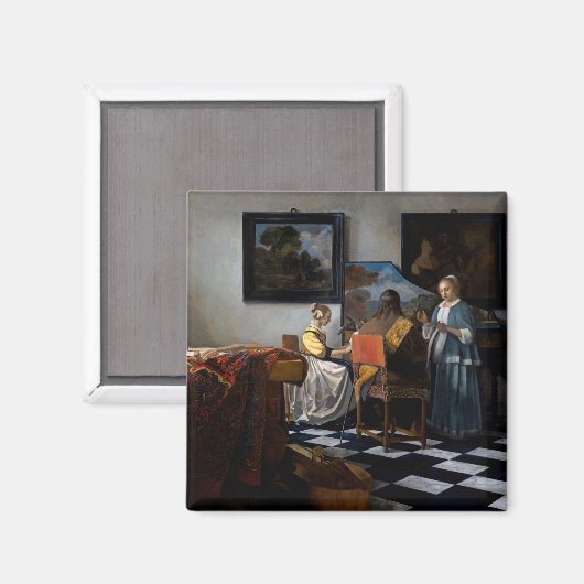 Johannes Vermeer - concert Magneet (Voorkant / Achterkant)