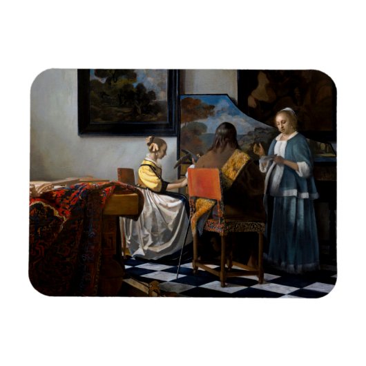 Johannes Vermeer - concert Magneet (Horizontaal)
