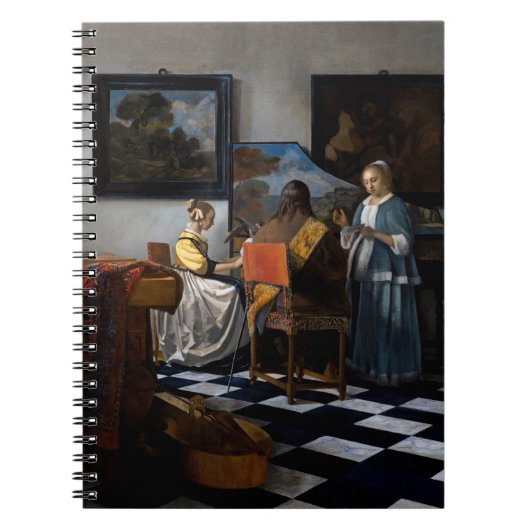 Johannes Vermeer - concert Notitieboek (Voorkant)