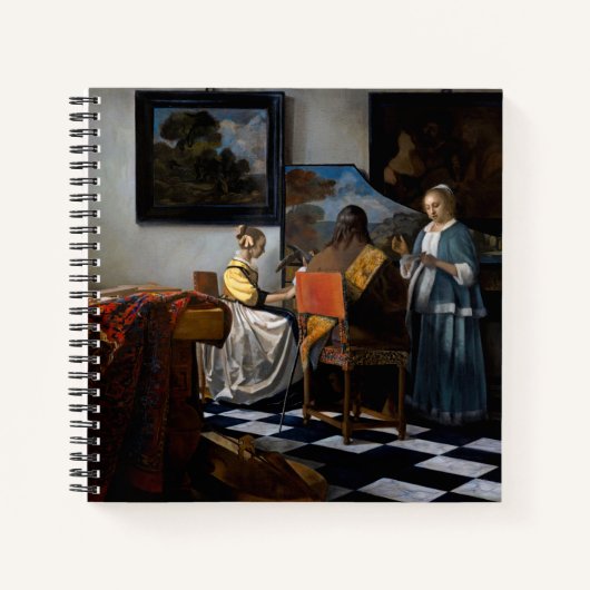Johannes Vermeer - concert Notitieboek (Voorkant)