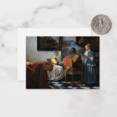 Johannes Vermeer - concert Notitiekaartje (Voorkant / Achterkant in situ)