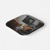 Johannes Vermeer - concert Papieren Bordje (Gebogen)