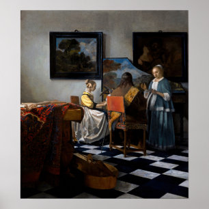 Johannes Vermeer - concert Poster
