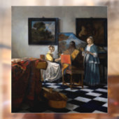 Johannes Vermeer - concert Raamsticker (Vel 2)