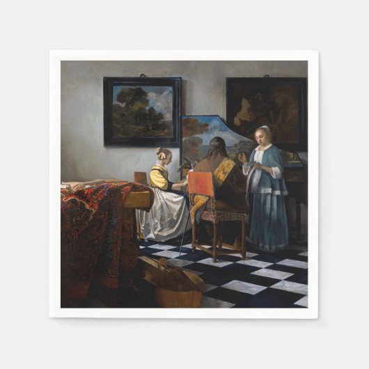 Johannes Vermeer - concert Servet (Voorkant)