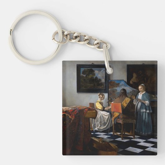 Johannes Vermeer - concert Sleutelhanger (Voorkant)
