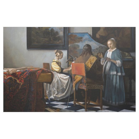 Johannes Vermeer - concert Stof (Yard (91,4 cm))