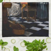 Johannes Vermeer - concert Theedoek (Gevouwen)