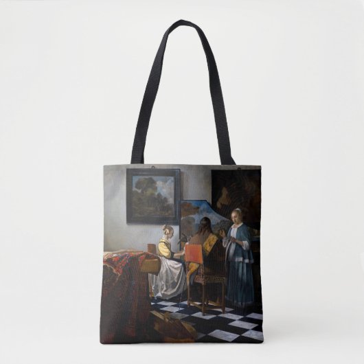 Johannes Vermeer - concert Tote Bag (Voorkant)