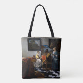 Johannes Vermeer - concert Tote Bag (Achterkant)