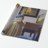 Johannes Vermeer - Dame die bij een maagdenvaag st Cadeaupapier (Uitgerold)