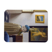 Johannes Vermeer - Dame die bij een maagdenvaag st Magneet (Horizontaal)
