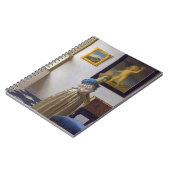 Johannes Vermeer - Dame die bij een maagdenvaag st Notitieboek (Linkerzijde)