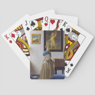 Johannes Vermeer - Dame die bij een maagdenvaag st Pokerkaarten