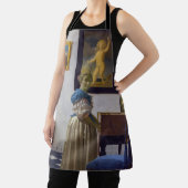 Johannes Vermeer - Dame die bij een maagdenvaag st Schort (Insitu)